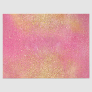 Glitzy Pink Gold Sparkle and Shine Tissue Paper