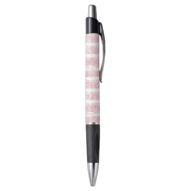 Glitzy Pink Stripes (Bottom (Vertical))