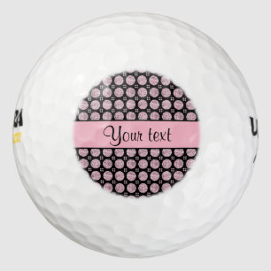 Glitzy Sparkly Lilac Glitter Buttons Golf Balls