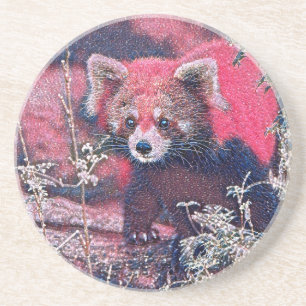 GlitzyAnimal_RedPanda_005 Coaster