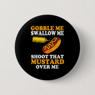 Glizzy Gobbler Funny Glizzy Meme Hot Dog Lover Men 6 Cm Round Badge