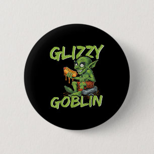 Glizzy Goblin Funny Glizzy Gobbler Hot Dog Lover 6 Cm Round Badge