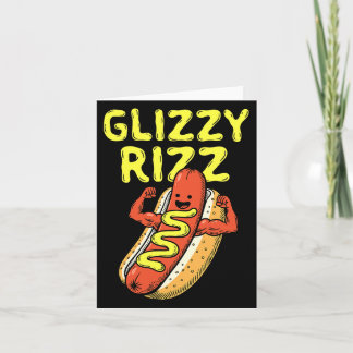 Glizzy Rizz Dogs Meme Slang Illustration Card