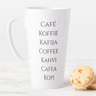 Global Coffee Latte Mug