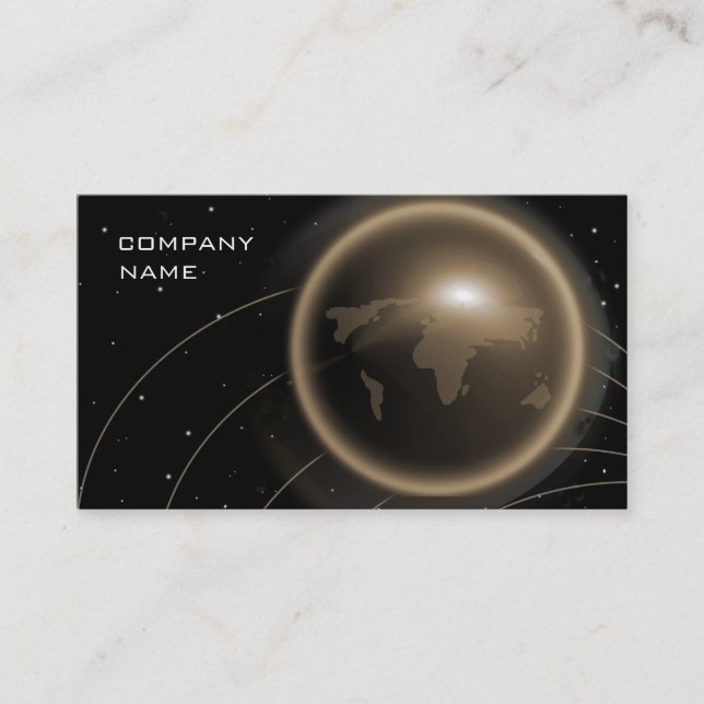 Global Computer Financial Business Card Gold (Front)