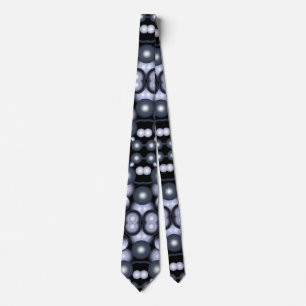Global Concentric Circle Orbital Abstract Art Tie