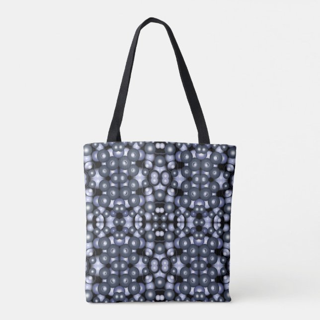 Global Concentric Circle Orbital Abstract Art Tote Bag (Back)