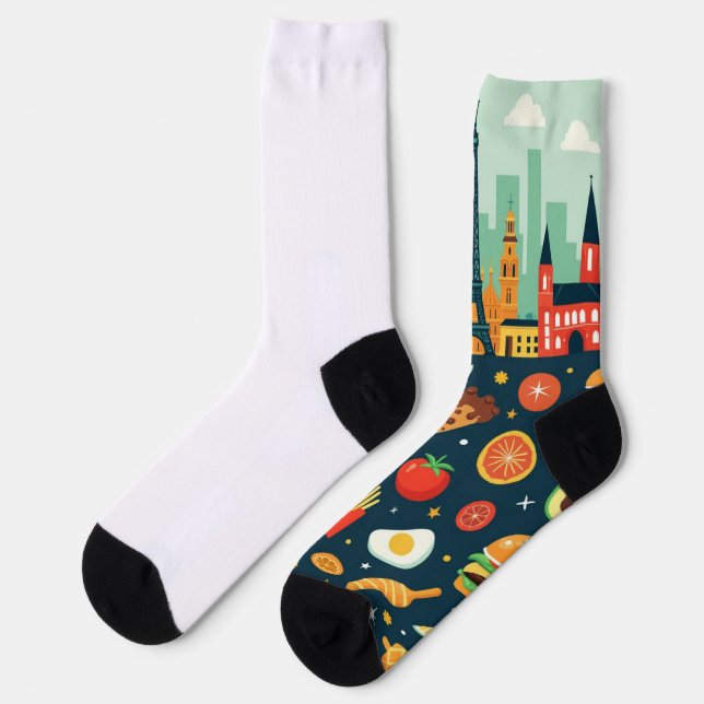 Global Culinary Adventure  Socks (Left)