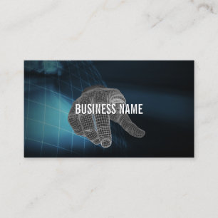 Global Digital Finger Touch QR Code Business Card