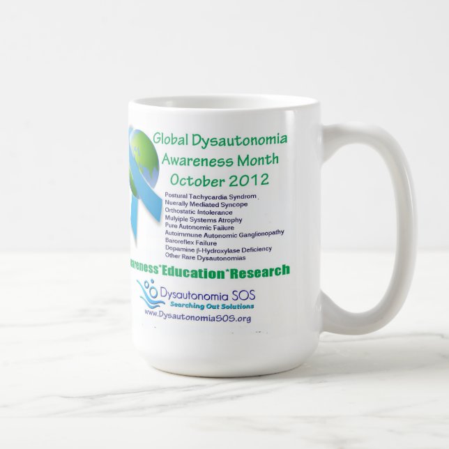 Global Dysautonomia Awareness Month 2012 MUG (Right)