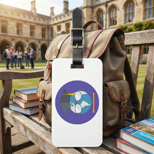 Global Education Graduation Cap Earth Smart Planet Luggage Tag