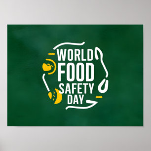 Global Food Safety Day Conceptual Background Poster