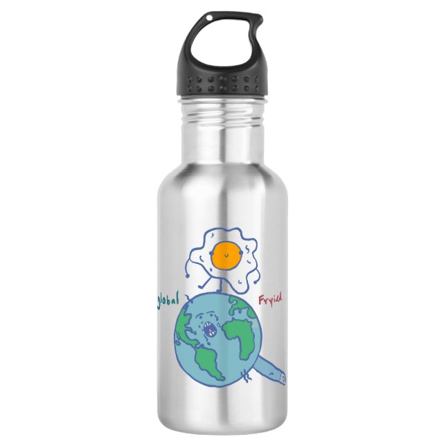Global Fried by Jaime 532 Ml Water Bottle (Front)