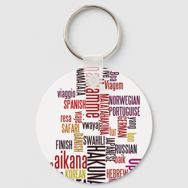 Global Groove: Hakuna Matata in Every Language Key Ring (Front)