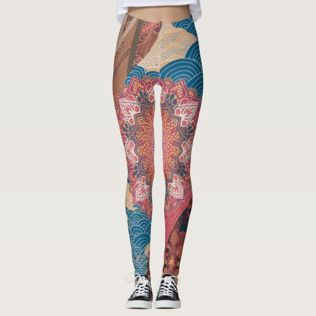  Global Harmony Cultural Fusion Leggings (Front)
