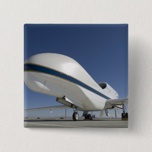 Global Hawk unmanned aircraft 2 15 Cm Square Badge