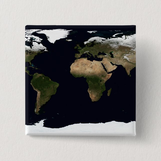 Global image of our world 15 cm square badge (Front)