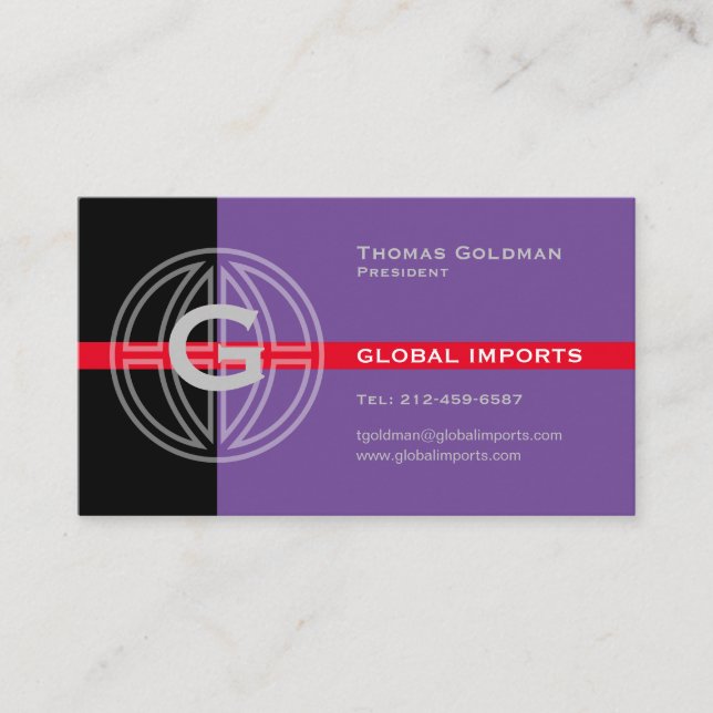 Global Imports Business Card (Front)