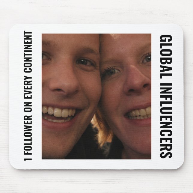 Global Influencers Funny Meme Mouse Pad (Front)