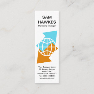 Global International Arrow Import Export Mini Business Card