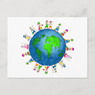 Global Nativity Kids Postcard