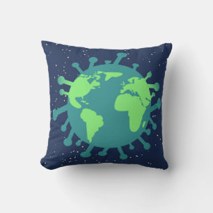 Global Pandemic (Virus Particle) (Viral Infection) Cushion
