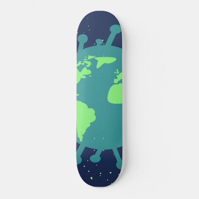 Global Pandemic (Virus Particle) (Viral Infection) Skateboard (Front)