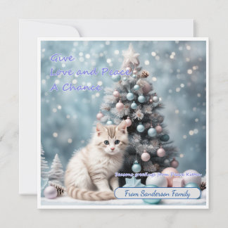 Global Peace Card. Give Love and Peace a Chance Card