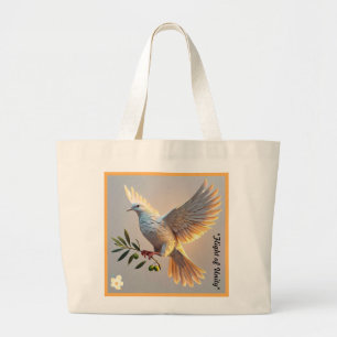 "Global Peace Resolutions" Large Tote Bag