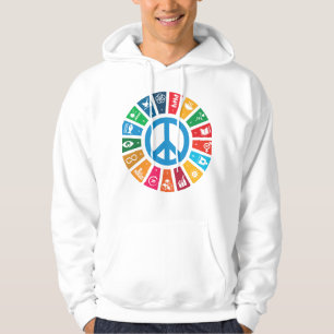 Global Peace Sustainability Goals Inspirational Hoodie