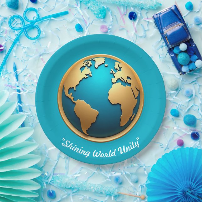 "Global Prestige Glow" Paper Plate (Party)