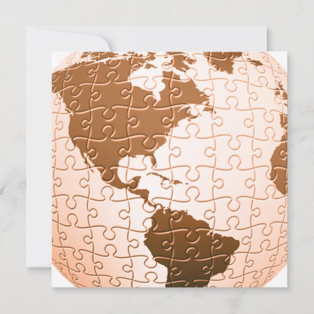 Global Puzzle Invitations (Front)