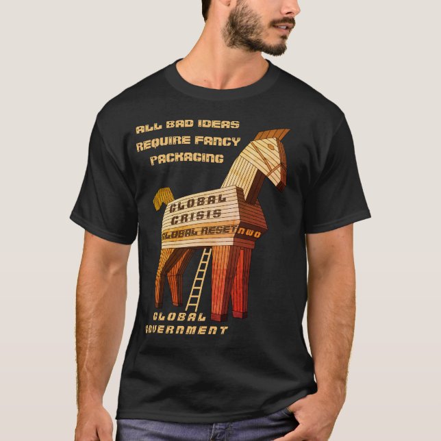 Global Reset (dark) T-Shirt (Front)