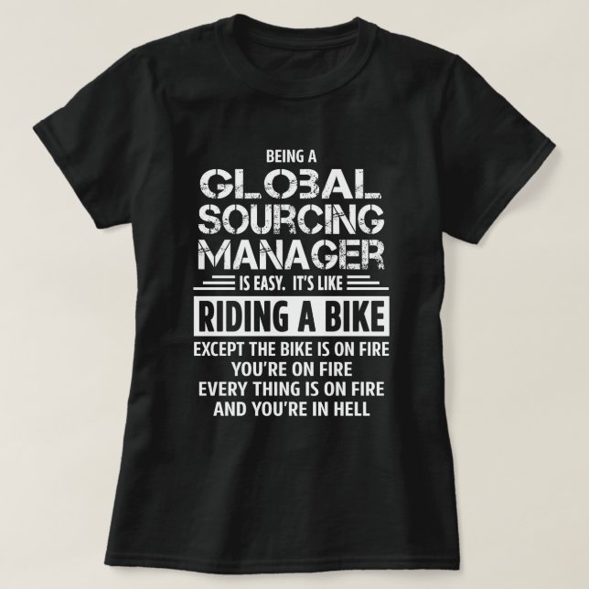 Global Sourcing Manager T-Shirt (Design Front)