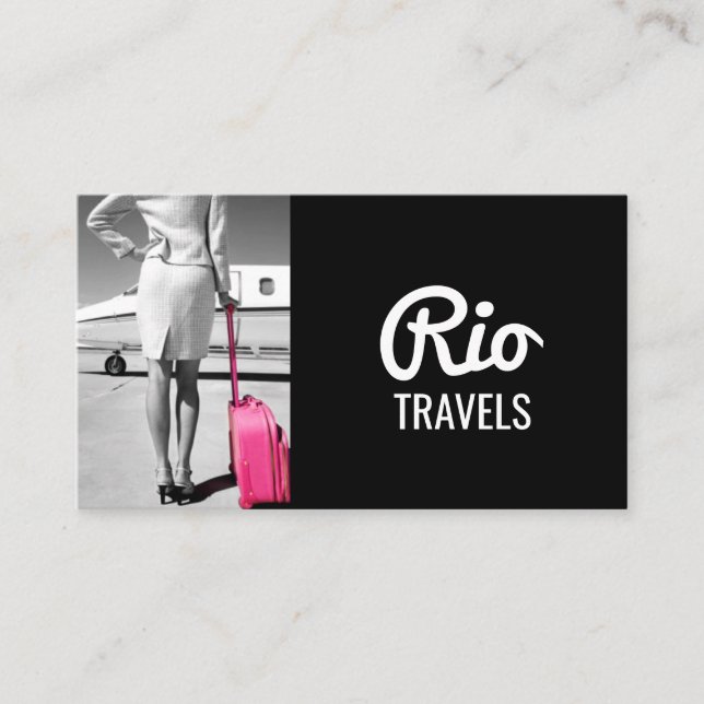 Global Travel Agency Agent Business Card (Front)