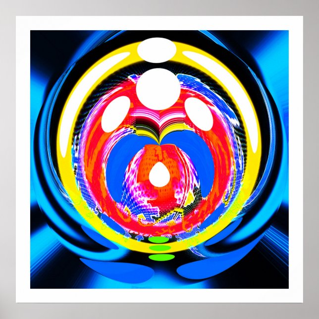 Global travel art poster (Front)