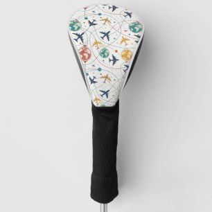 Global Travel Aviation Pattern (2) Golf Head Cover