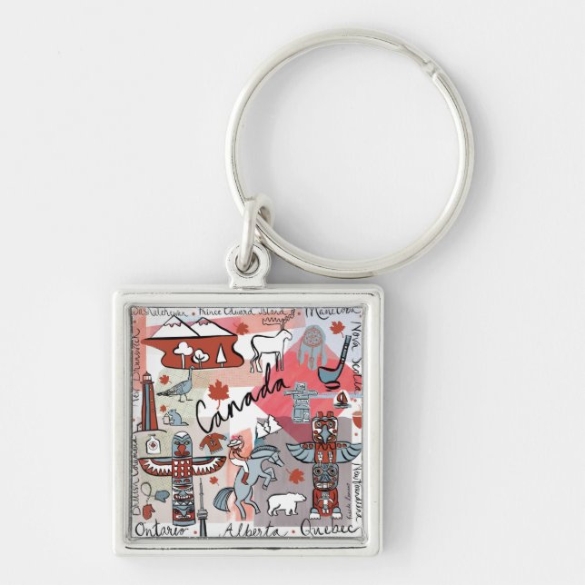Global Travel - Canada Key Ring (Front)