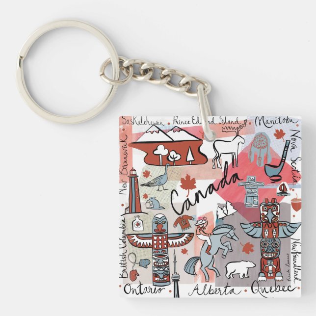 Global Travel - Canada Key Ring (Front)