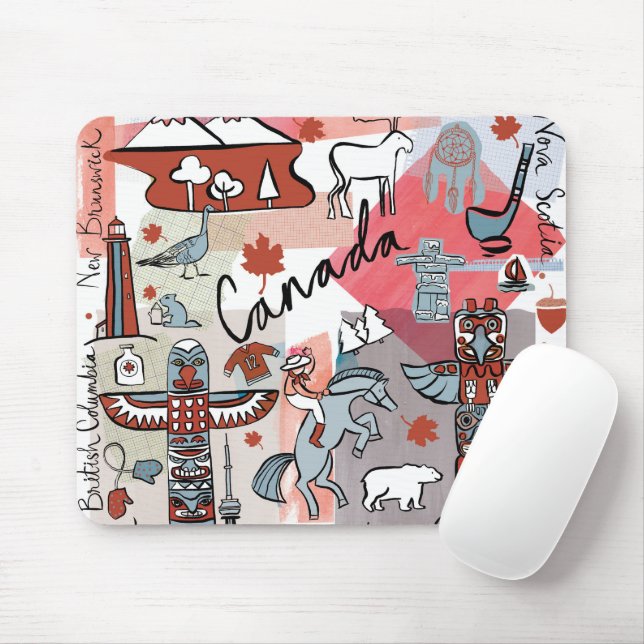 Global Travel - Canada Mouse Pad (With Mouse)