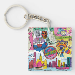 Global Travel - Hong Kong Key Ring