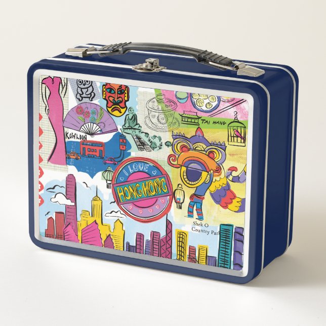Global Travel - Hong Kong Metal Lunch Box (Front)