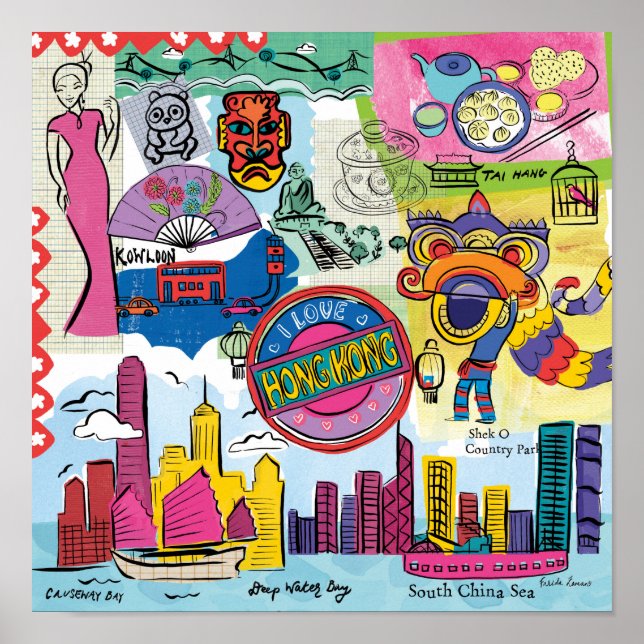 Global Travel - Hong Kong Poster (Front)