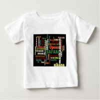 Global Travel Language Collage tees and t-shirts