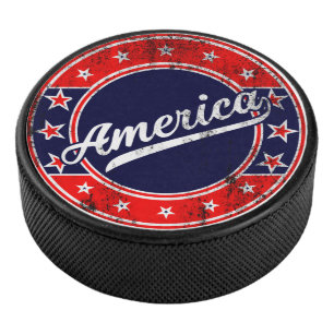 Global Traveller - America USA Hockey Puck