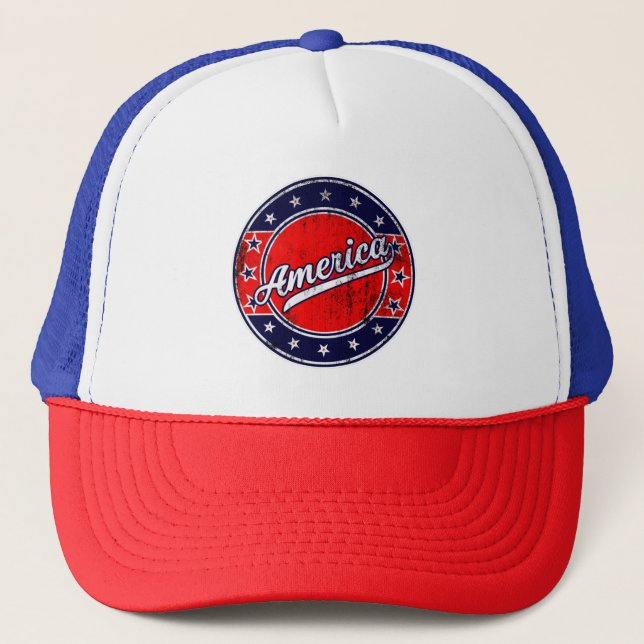 Global Traveller - America | USA Trucker Hat (Front)