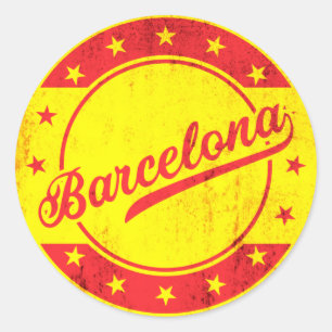 Global Traveller - Barcelona, Spain Classic Round Sticker