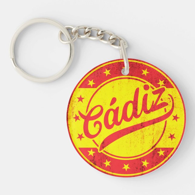 Global Traveller - Cadiz, Spain Key Ring (Front)