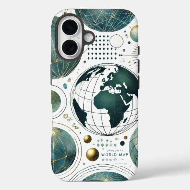 Global Traveller: Chic World iPhone Case (Back)