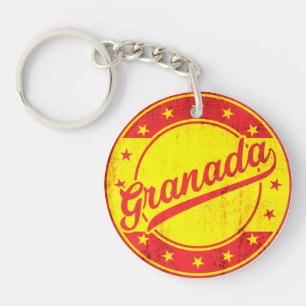 Global Traveller - Granada, Spain Key Ring